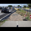 Unvermittelt endet hier ein Radweg